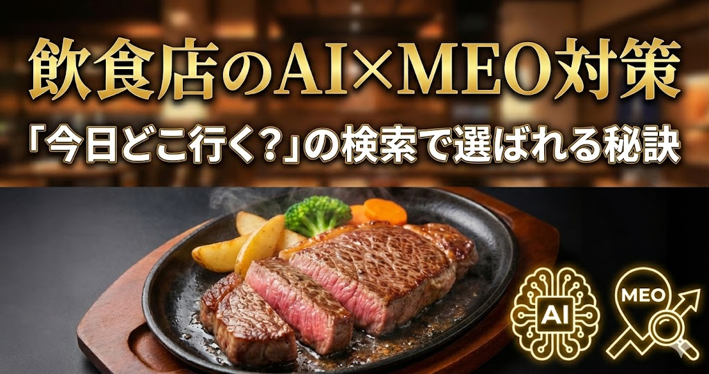 飲食店のAI×MEO対策｜「今日どこ行く？」の検索で選ばれる秘訣